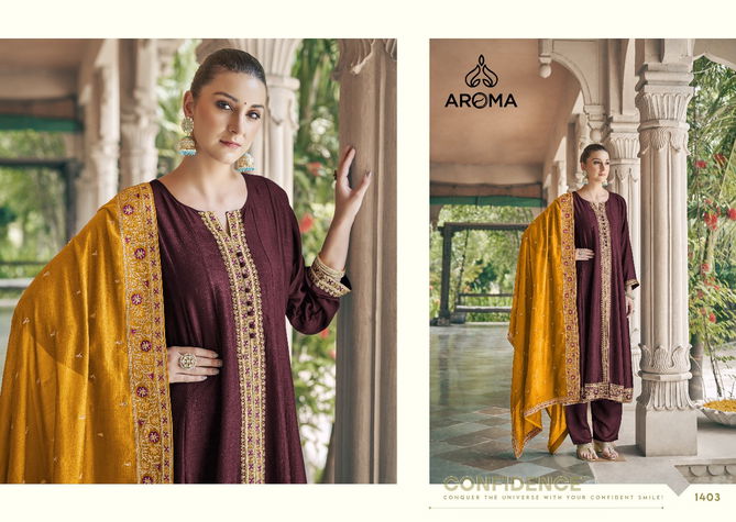 Berry Berry By Aroma Silk Embroidery Designer Readymade Suits Wholesale Clothing Suppliers In India